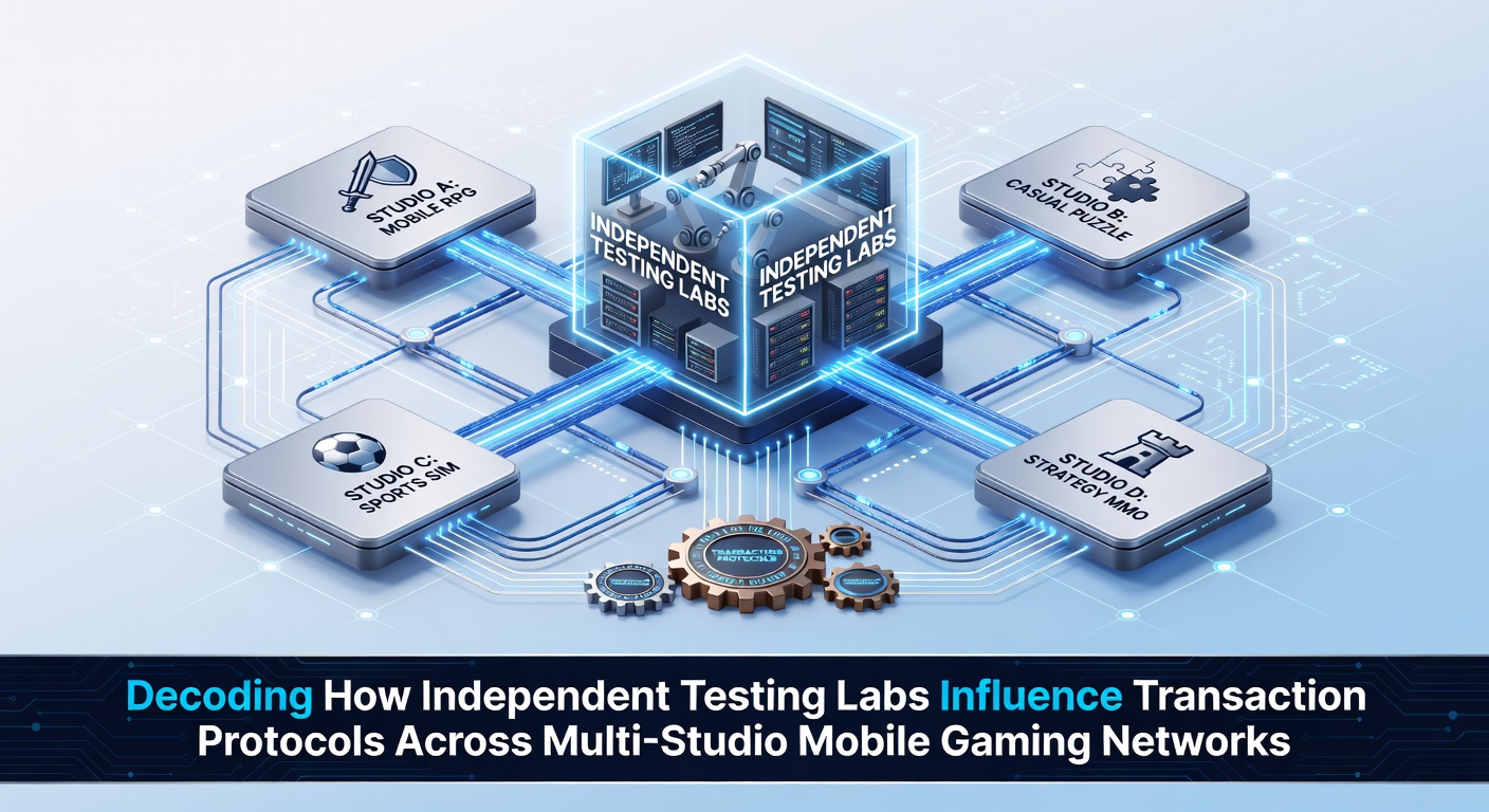 Unabhängige Testlabore prüfen Transaktionsprotokolle in mobilen Gaming-Netzwerken mit mehreren Studios
